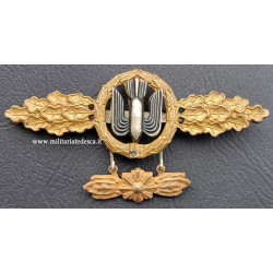 BOMBER CLASP IN GOLD WITH...