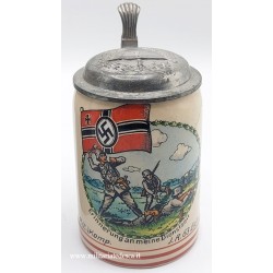 WEHRMACHT BEER STEIN OF...