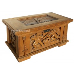 "ANRI" WOOD CARVED CHEST