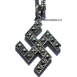 SWASTICA NECKLACE WITH STONES